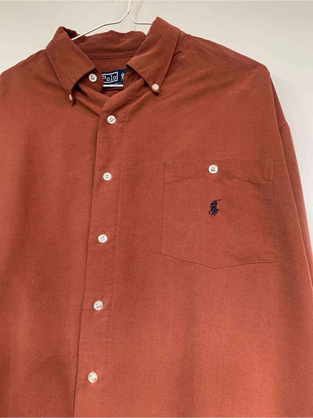 Polo by Ralph Lauren Men's Rust Button-Down Shirt